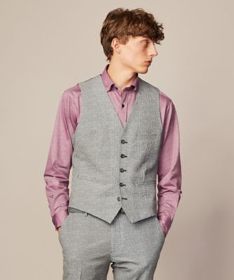 JOSEPH ABBOUD (Men) /ジョセフ アブード 【ストレッチ・洗える・軽量・防しわ・速乾・エコ撥水】ライトウェーブ ベスト(VRJLCM0313)