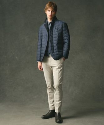 軽量／ダウンの吹き出しを防ぐキルトレスダウン】ADSインターレース