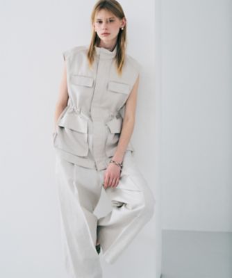 ＜uncrave (Women)＞再生繊維（セルロース）ライトリネン　ミリタリージレ（ＶＲＵＶＬＳ０３０５）