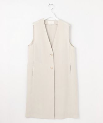 ＜自由区 (Women)＞【セットアップ対応・ＵＶカット・接触冷感・洗える】ライトストレッチ　ジレ（ＶＲＷＭＣＭ０４０２）
