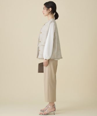 ファンシーノットツイード ジレ（VRWRLS0203） | 自由区 L