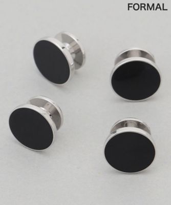 五大陸 (Men)/ゴタイリク 【ＷＥＡＲ　ＢＬＡＣＫ】フォーマル　スタッズボタン（ＺＺ１ＢＬＭ０９３７）