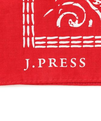 J．PRESS YACHT CLUB】プリントバンダナ