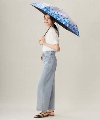 UVカット・晴雨兼用】オルタンシアプリント 折りたたみ傘