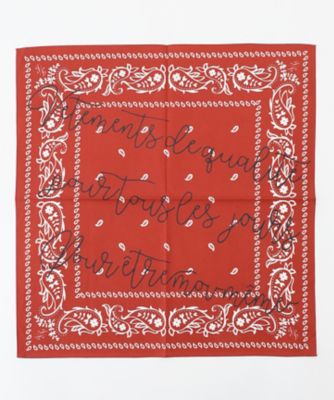 美品　piacenza × DELBA ペイズリー　カシミ裏地シルク　ポンチョ レターペイズリー ハンカチ（ZZ2VLA0209） | 自由区 (Women