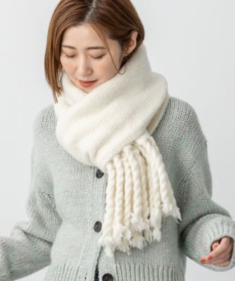 アルベロベロ　ニットマフラー 3色展開】フェアアイル柄 ニットマフラー – 古着屋Top of the