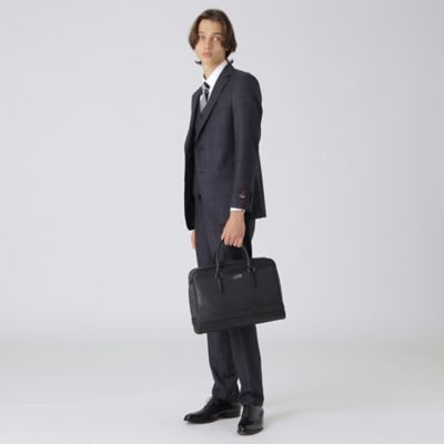 シャドークレストブリッジチェックブリーフバッグ（５１１１３４０１＿＿） | BLACK LABEL CRESTBRIDGE (Men)/ブラックレーベル ・クレストブリッジ | 三越伊勢丹オンラインストア・通販【公式】