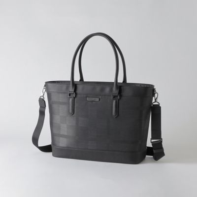 ＜BLACK LABEL CRESTBRIDGE (Men)＞シャドークレストブリッジチェックトートバッグ（５１１２３４０１＿＿）