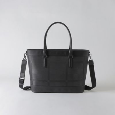 シャドークレストブリッジチェックトートバッグ