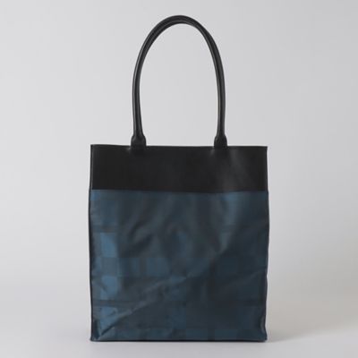 シャドークレストブリッジチェックトート（バッグ）｜BLACK