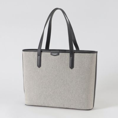 ＜BLACK LABEL CRESTBRIDGE (Men)＞シャンブレーキャンバストートバッグ（５１１２８５０８＿＿）