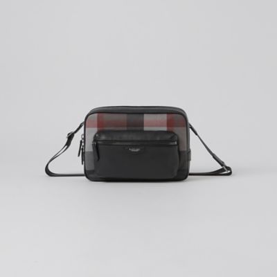PVCクレストブリッジチェックショルダーバッグ