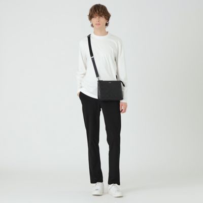 BLACK LABEL エンボスチェックスクウェアサコッシュ エンボスチェックスクウェアサコッシュ（ショルダーバッグ