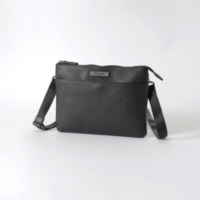 ＜BLACK LABEL CRESTBRIDGE (Men)＞エンボスシュリンクレザーサコッシュ（５１１３７２０７＿＿）
