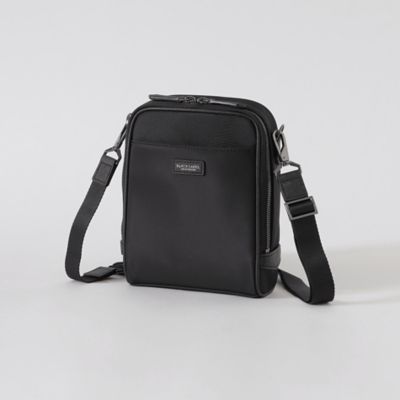 ブラックレーベルクレストブリッジ　ボディバック　ブラック　レザー シュリンクレザーボディバッグ | ブラックレーベル・クレスト