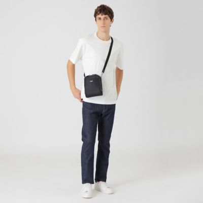 極美品　ブラックレーベル　クレストブリッジ　ショルダーバッグ　クロスボディ ナイロンコンビカルゼシャドークレストブリッジチェックビジネス