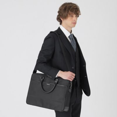 一部店舗限定】シャドークレストブリッジチェックブリーフバッグ