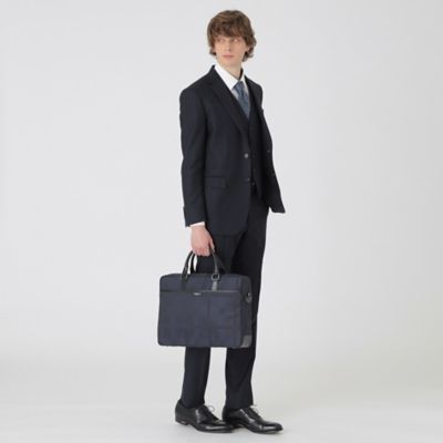 新品未使用☆トーナルクレストブリッジチェックブリーフバッグ ブラックレーベル シャドークレストブリッジチェックブリーフバッグ