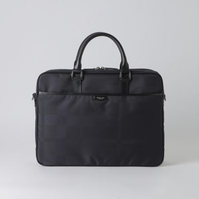 新品未使用☆トーナルクレストブリッジチェックブリーフバッグ ブラックレーベル 一部店舗限定】シャドークレストブリッジチェックブリーフバッグ