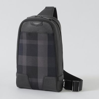 一部店舗限定】トーナルクレストブリッジチェックボディバッグ