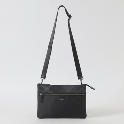 一部店舗限定】ナイロンオックスクレストブリッジチェックサコッシュ