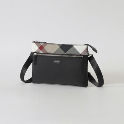 美品！ ブラックレーベルクレストブリッジ チェック柄 サコッシュ ショルダー クレストブリッジチェックサコッシュ（バッグ）｜BLACK LABEL