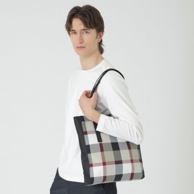 ⭐美品⭐ ブラックレーベルクレストブリッジ チェック ナイロン トートバッグ 一部店舗限定】ナイロンオックスクレストブリッジチェックトート