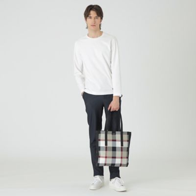 一部店舗限定】ナイロンオックスクレストブリッジチェックトート