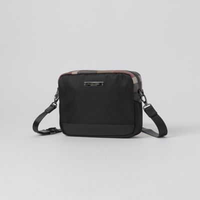 ＜BLACK LABEL CRESTBRIDGE (Men)＞【一部店舗限定】パーシャルＰＶＣクレストブリッジチェックミニショルダーバッグ（５１１６６４６５＿＿）