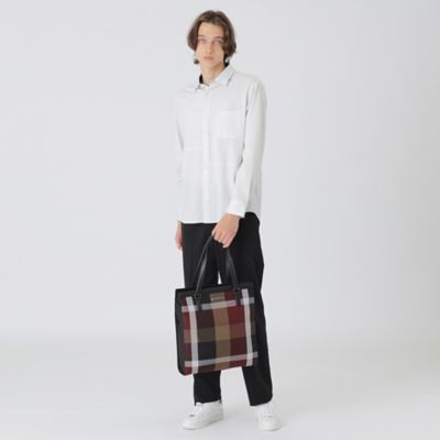 一部店舗限定】クレストブリッジチェックナイロンツイルトート