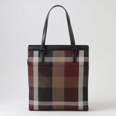一部店舗限定】クレストブリッジチェックナイロンツイルトート