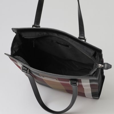 一部店舗限定】クレストブリッジチェックナイロンツイルトート