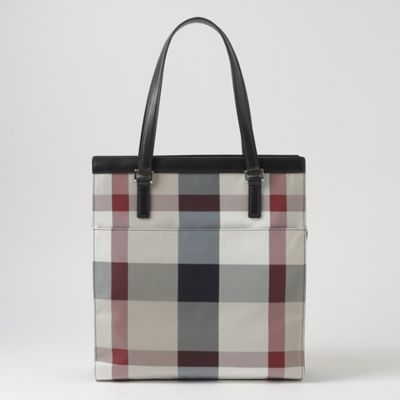 一部店舗限定】クレストブリッジチェックナイロンツイルトート