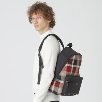 一部店舗限定】ナイロンオックスクレストブリッジチェックバック