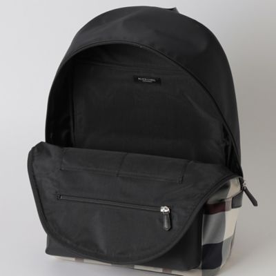 【ブラックレーベル】　 ナイロンオックスクレストブリッジチェックバックパック 一部店舗限定】ナイロンオックスクレストブリッジチェックバック