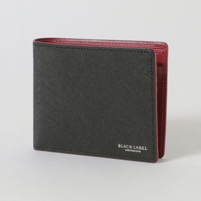 ＜BLACK LABEL CRESTBRIDGE (Men)＞バイカラークレストブリッジチェック２つ折りウォレット（５１２１０６２２＿＿）