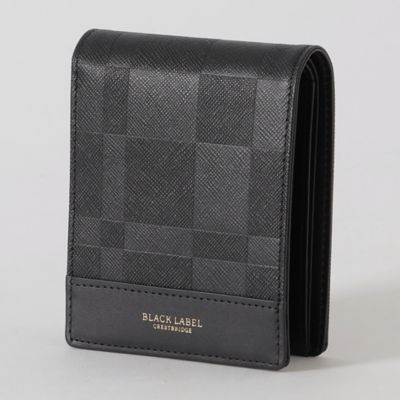 BLACK LABEL CRESTBRIDGE (Men)/ブラックレーベル・クレストブリッジ エンボスチェック2つ折りウォレット(51210623__)