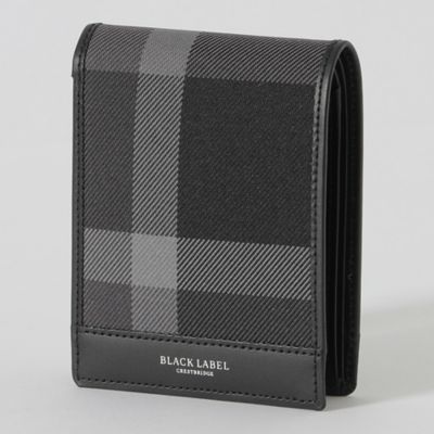 【新品】ブラックレーベルクレストブリッジ　　三つ折り財布　ウォレット　ベ　423 PVCクレストブリッジチェック3つ折りウォレット