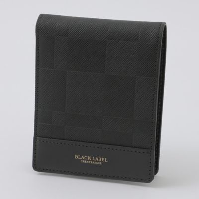 ＜BLACK LABEL CRESTBRIDGE (Men)＞エンボスチェックパスウォレット（５１２１１６２３＿＿）