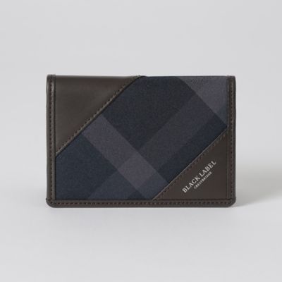 トーナルクレストブリッジチェックカードケース（５１２１２１２１＿＿） | BLACK LABEL CRESTBRIDGE (Men)/ブラックレーベル・ クレストブリッジ | 三越伊勢丹オンラインストア・通販【公式】