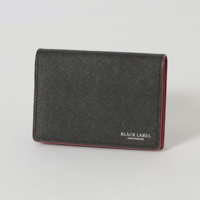 ＜BLACK LABEL CRESTBRIDGE (Men)＞バイカラークレストブリッジチェックカードケース（５１２１２６２２＿＿）