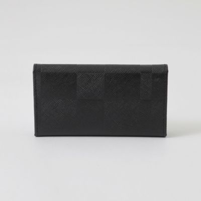 エンボスチェックキーケース（51213523＿＿） | BLACK