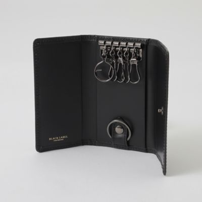 エンボスチェックキーケース（51213523＿＿） | BLACK