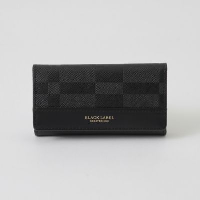 【未使用品】ブラックレーベルクレストブリッジ チェック キーケース ブラック エンボスチェックキーケース（51213523＿＿） | BLACK