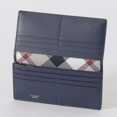 インサイドクレストブリッジチェックロングウォレット 