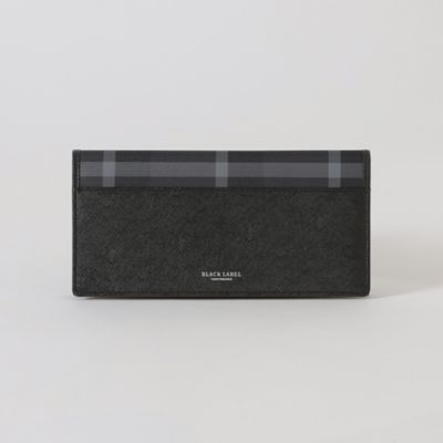 エンボスレザートーナルクレストブリッジチェックロング