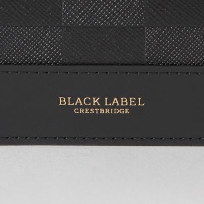 エンボスチェックロングウォレット（51214623＿＿） | BLACK