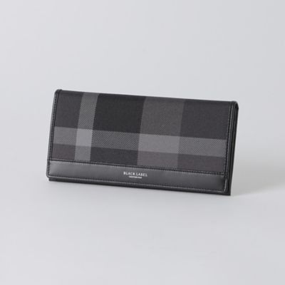 BLACK LABEL CRESTBRIDGE (Men)/ブラックレーベル・クレストブリッジ トーナルクレストブリッジチェックロングウォレット(51214661__)