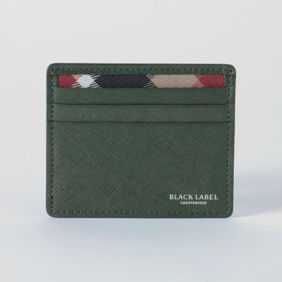 バイカラークレストブリッジチェックミニスナップウォレット