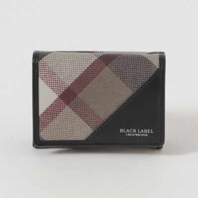 ＰＶＣクレストブリッジチェック３つ折りウォレット（５１２２０４２３＿＿）